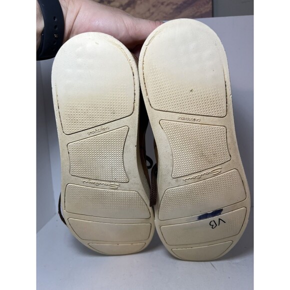 Santoni Shoes Mens Sz 8.5 Leather Lace Up Sneakers Boat Casual Made In Italy - Picture 13 of 13
